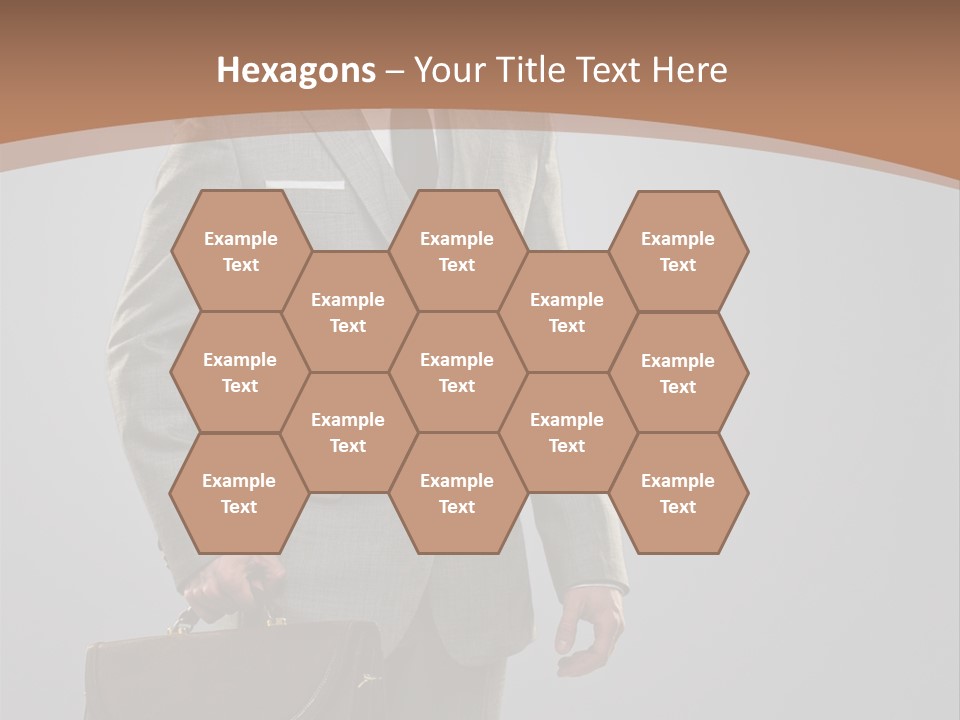 Gray Businessman Gangster PowerPoint Template