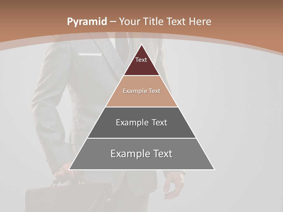 Gray Businessman Gangster PowerPoint Template