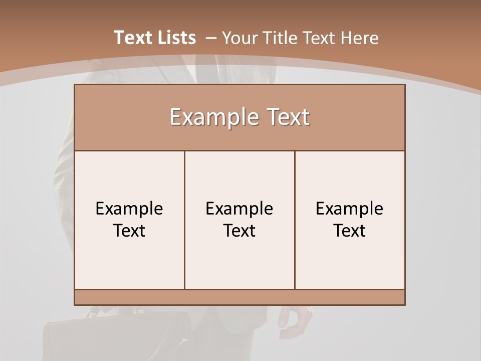 Gray Businessman Gangster PowerPoint Template