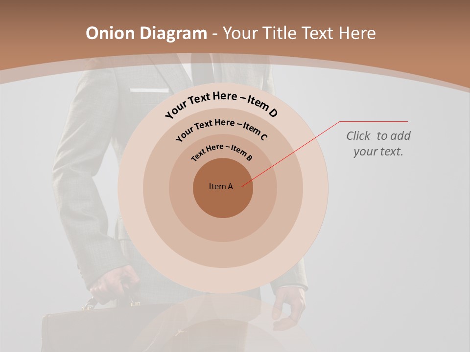 Gray Businessman Gangster PowerPoint Template