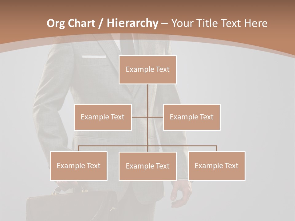 Gray Businessman Gangster PowerPoint Template