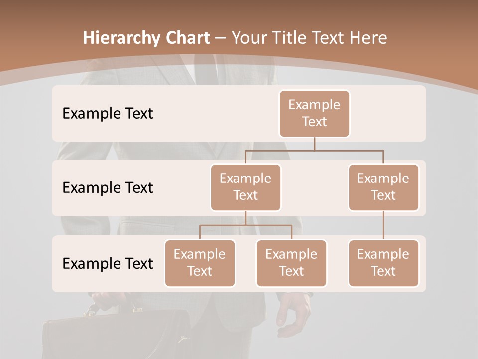 Gray Businessman Gangster PowerPoint Template