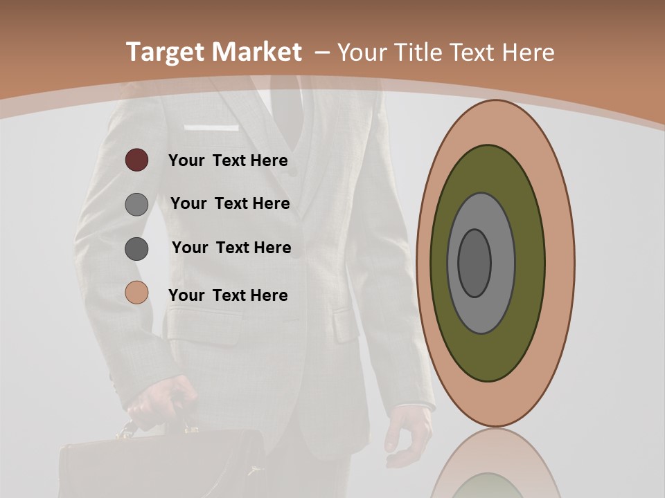 Gray Businessman Gangster PowerPoint Template