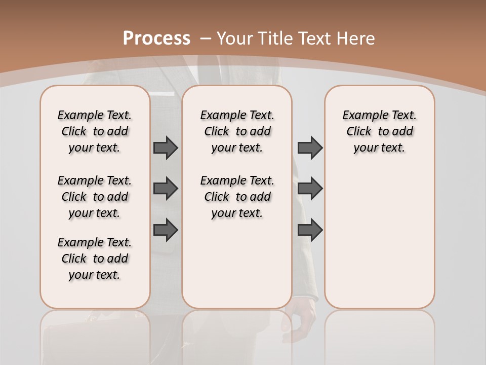 Gray Businessman Gangster PowerPoint Template