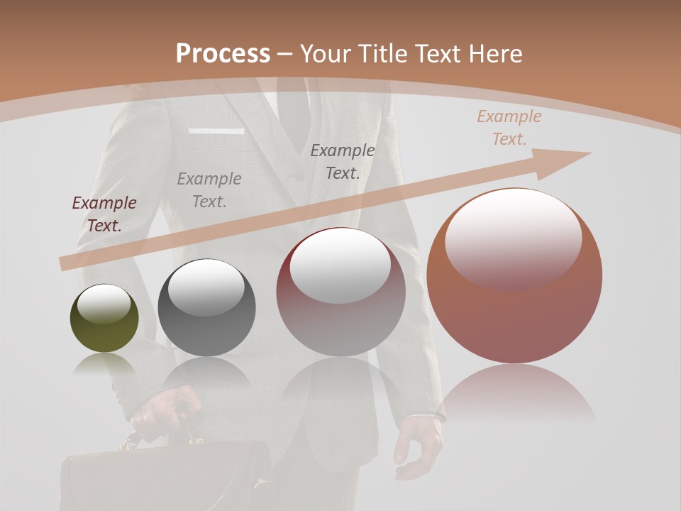 Gray Businessman Gangster PowerPoint Template