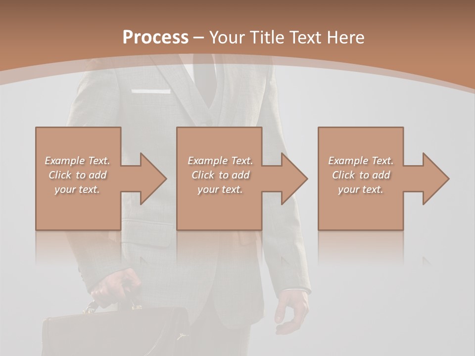 Gray Businessman Gangster PowerPoint Template