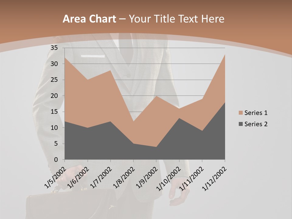 Gray Businessman Gangster PowerPoint Template