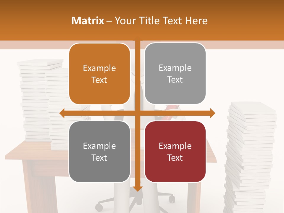Executive Sitting Expression PowerPoint Template