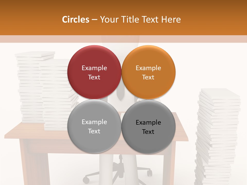 Executive Sitting Expression PowerPoint Template