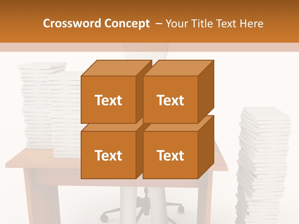Executive Sitting Expression PowerPoint Template