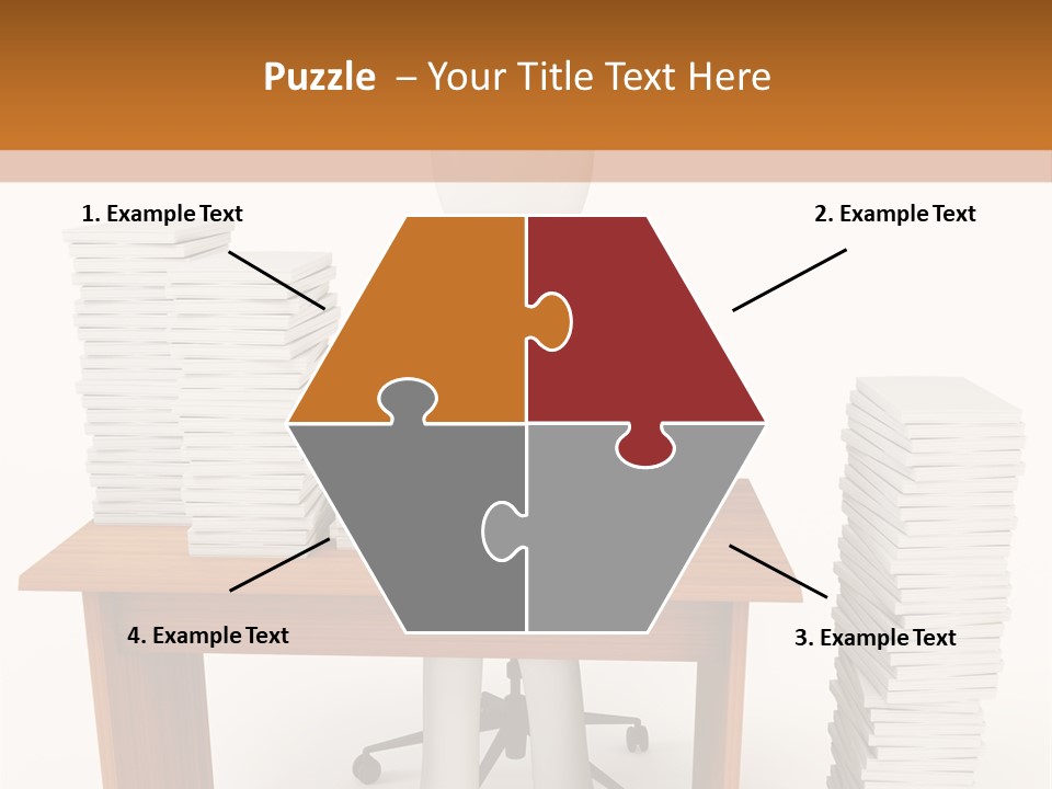 Executive Sitting Expression PowerPoint Template