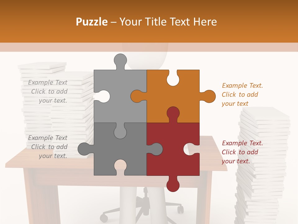 Executive Sitting Expression PowerPoint Template