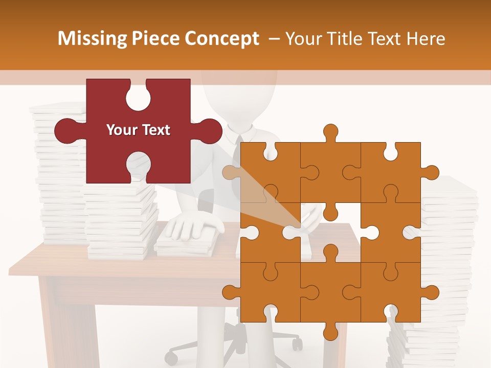 Executive Sitting Expression PowerPoint Template