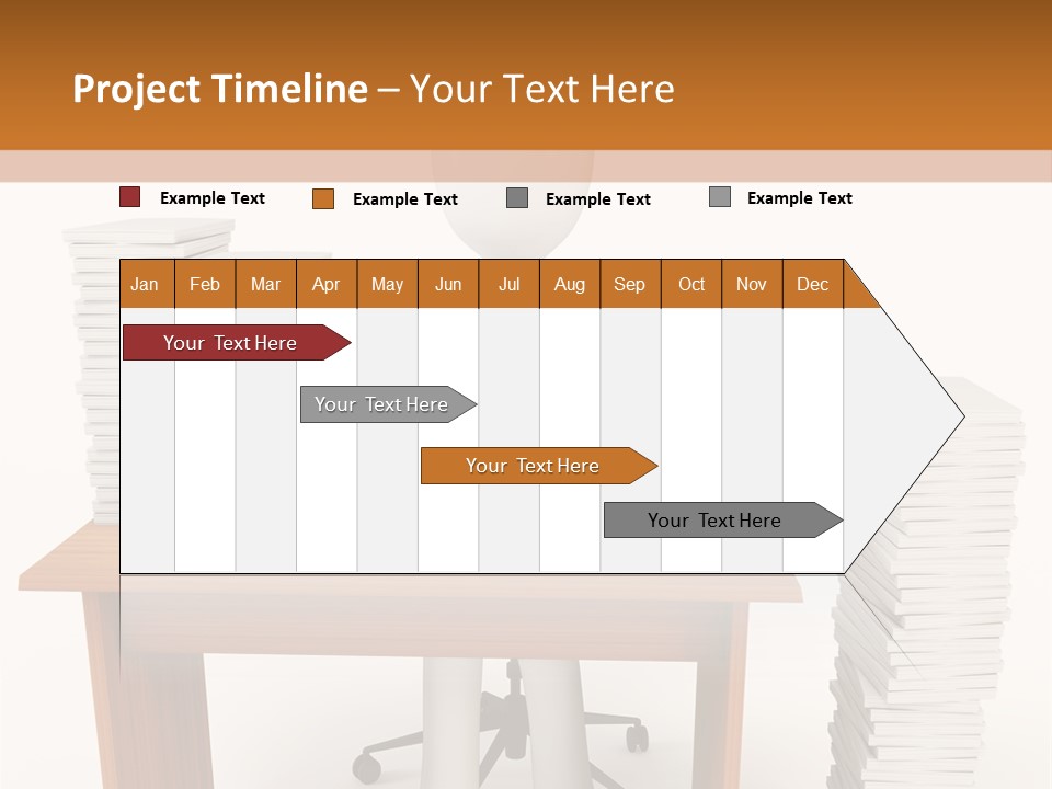 Executive Sitting Expression PowerPoint Template