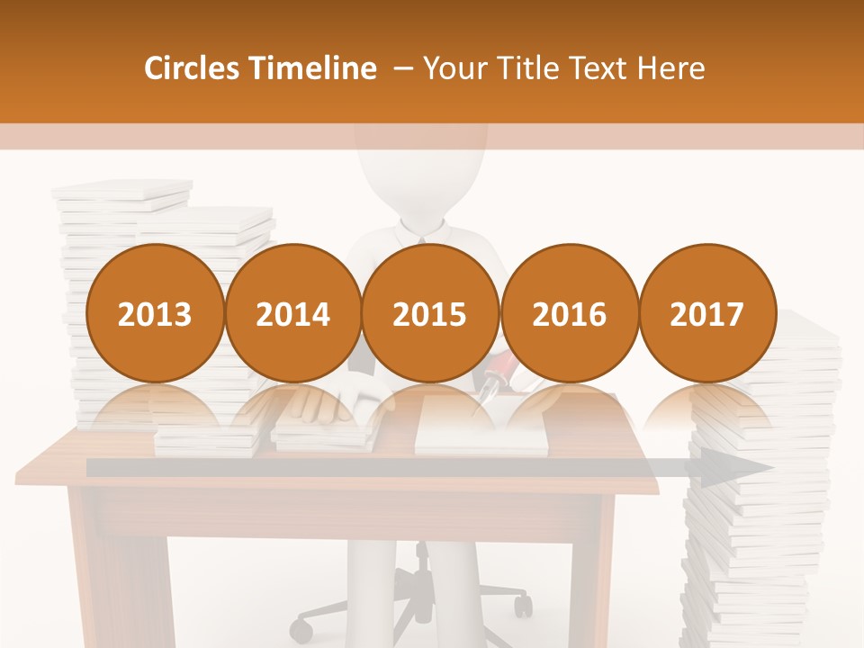 Executive Sitting Expression PowerPoint Template