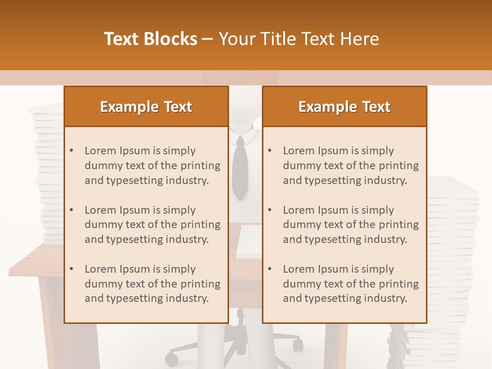 Executive Sitting Expression PowerPoint Template