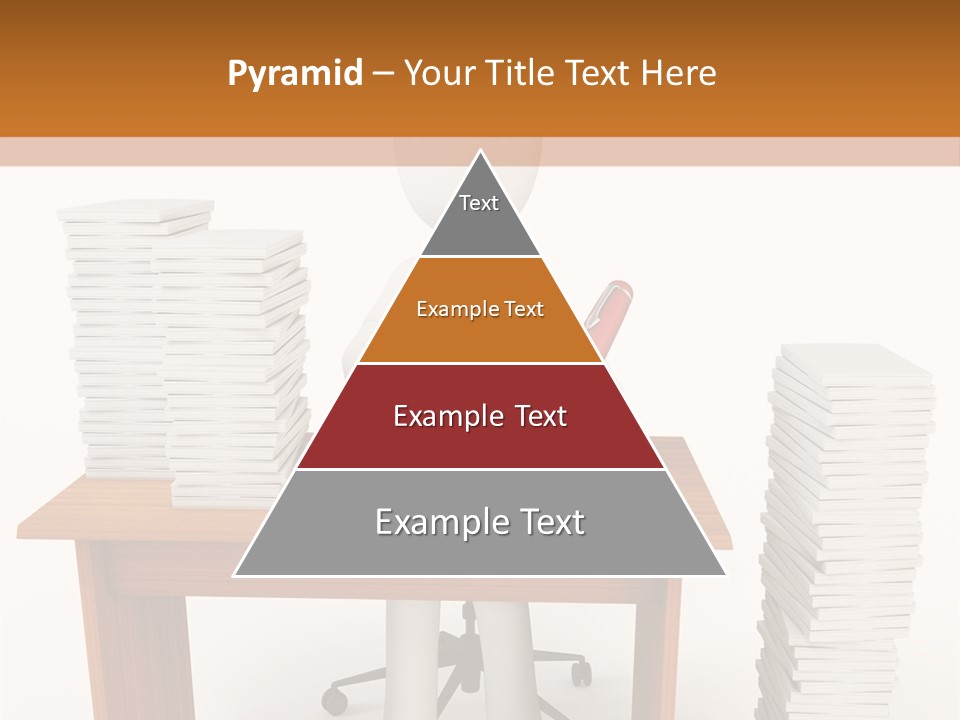 Executive Sitting Expression PowerPoint Template