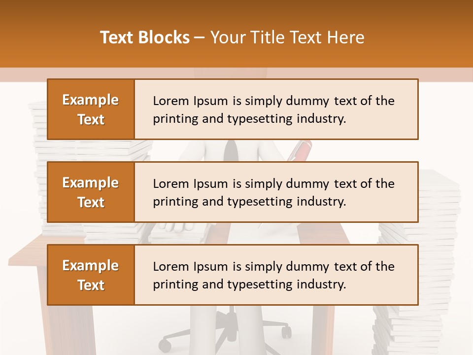 Executive Sitting Expression PowerPoint Template