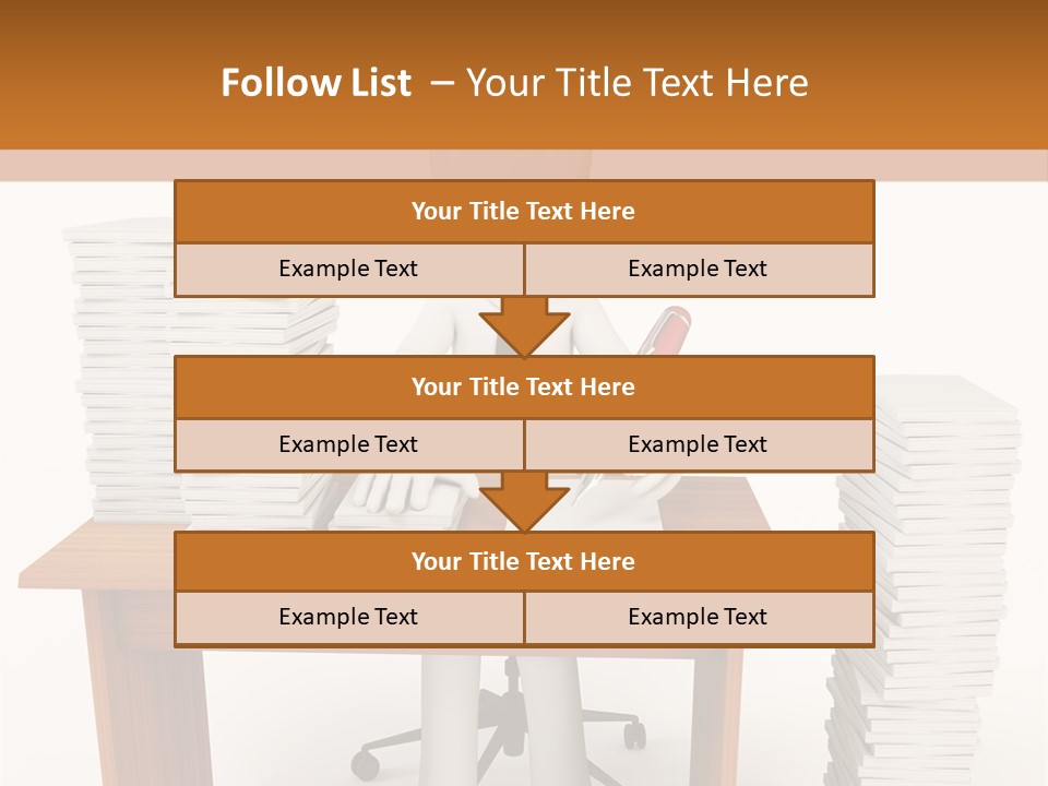 Executive Sitting Expression PowerPoint Template