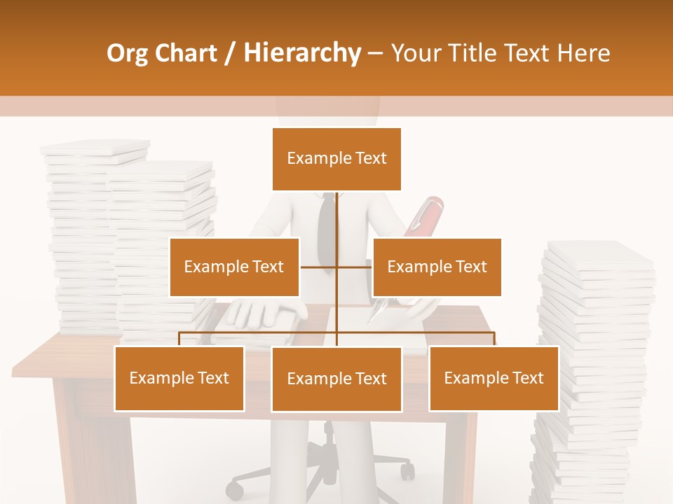 Executive Sitting Expression PowerPoint Template