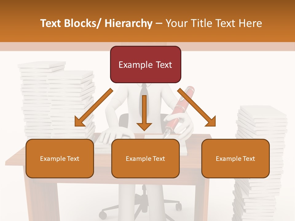 Executive Sitting Expression PowerPoint Template
