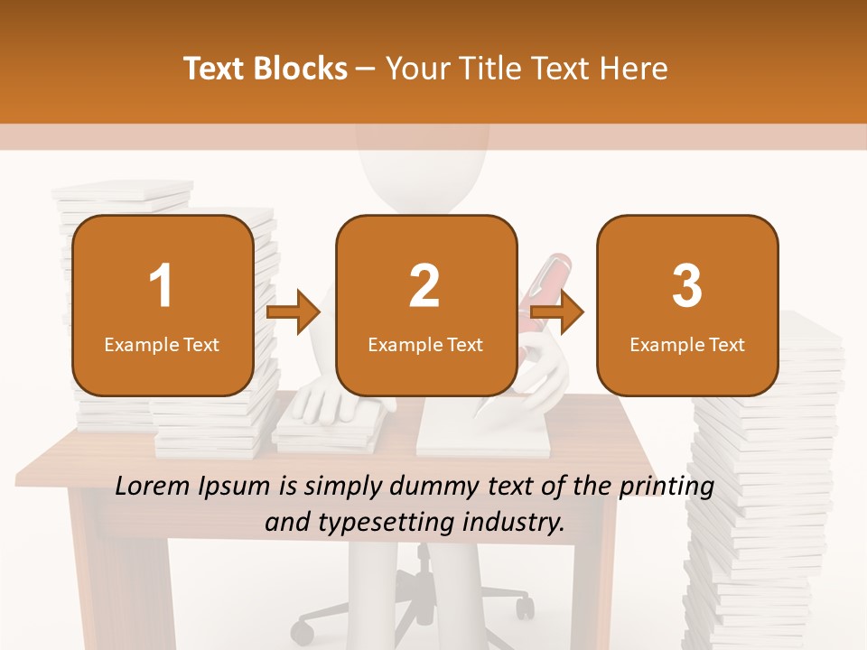 Executive Sitting Expression PowerPoint Template