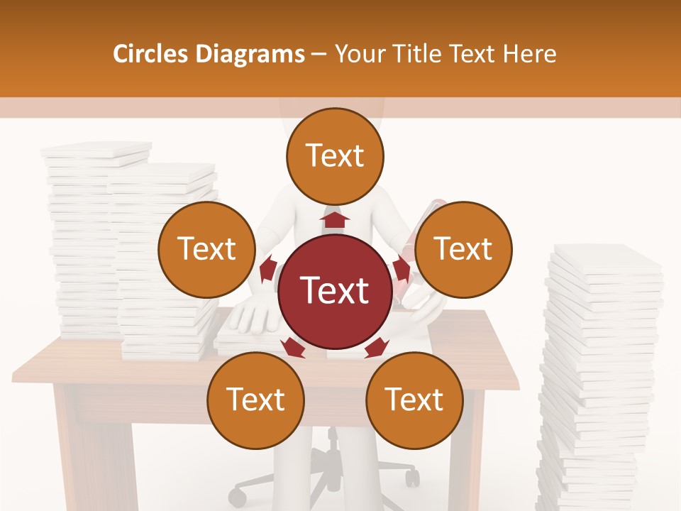 Executive Sitting Expression PowerPoint Template