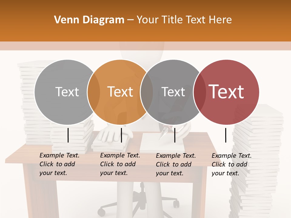 Executive Sitting Expression PowerPoint Template