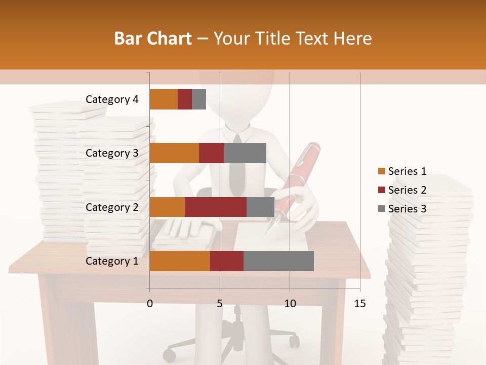 Executive Sitting Expression PowerPoint Template