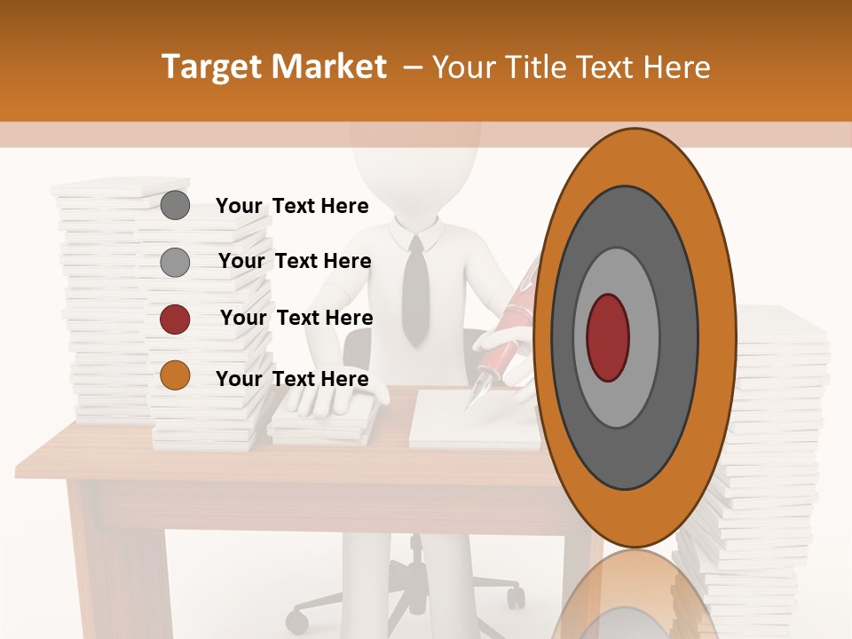 Executive Sitting Expression PowerPoint Template