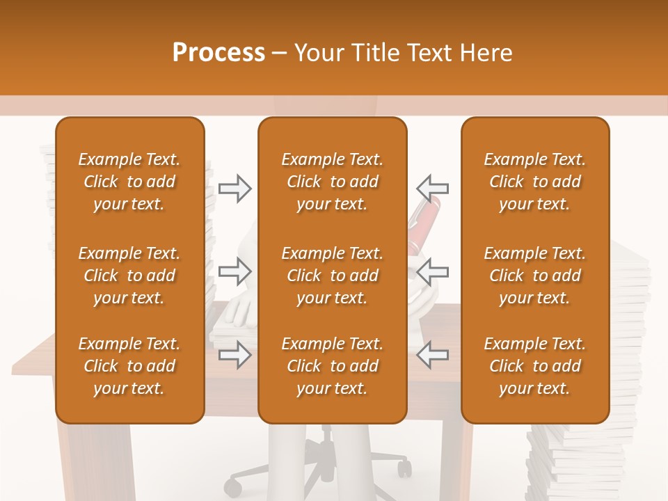 Executive Sitting Expression PowerPoint Template