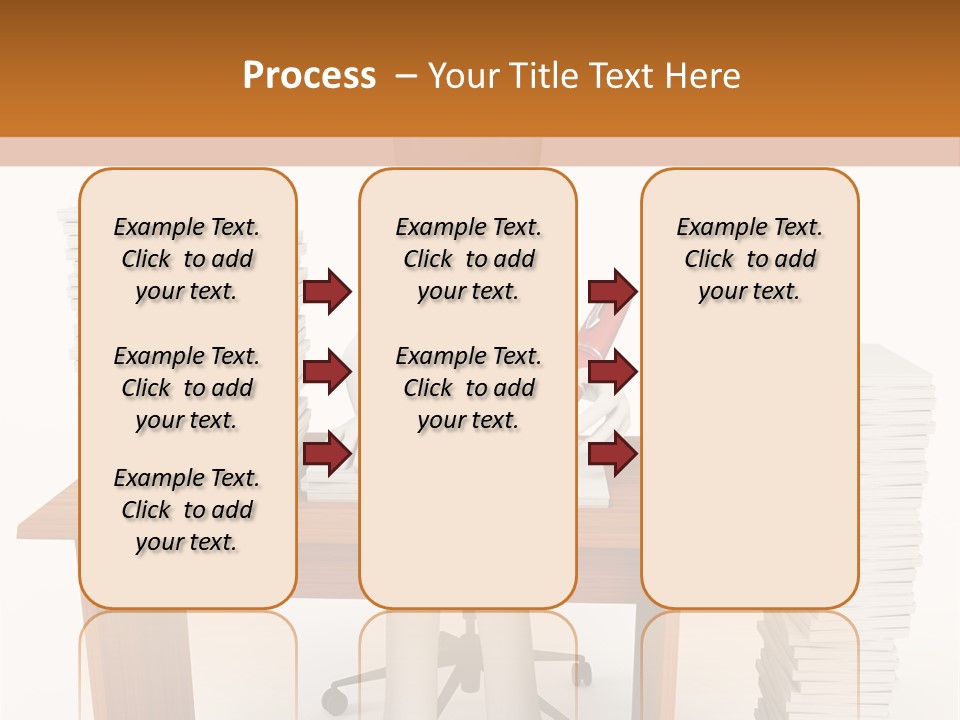 Executive Sitting Expression PowerPoint Template