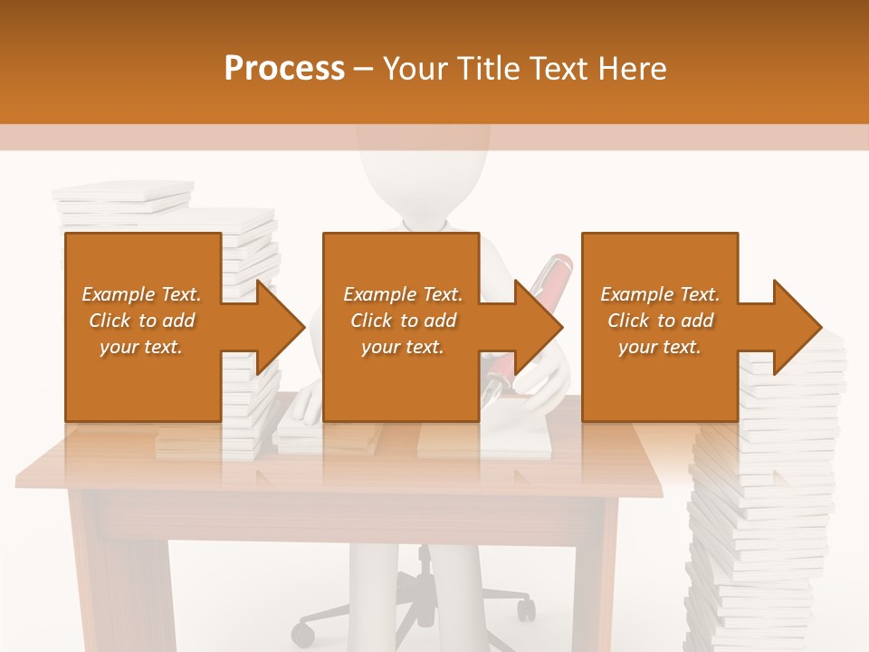 Executive Sitting Expression PowerPoint Template