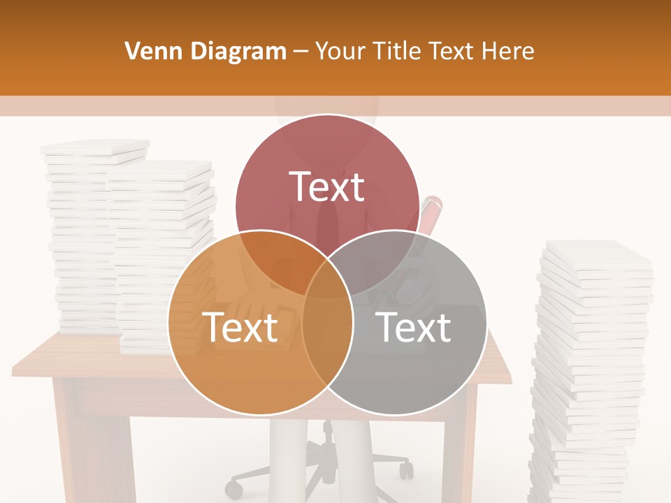 Executive Sitting Expression PowerPoint Template