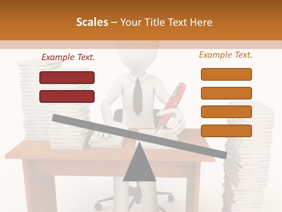 Executive Sitting Expression PowerPoint Template