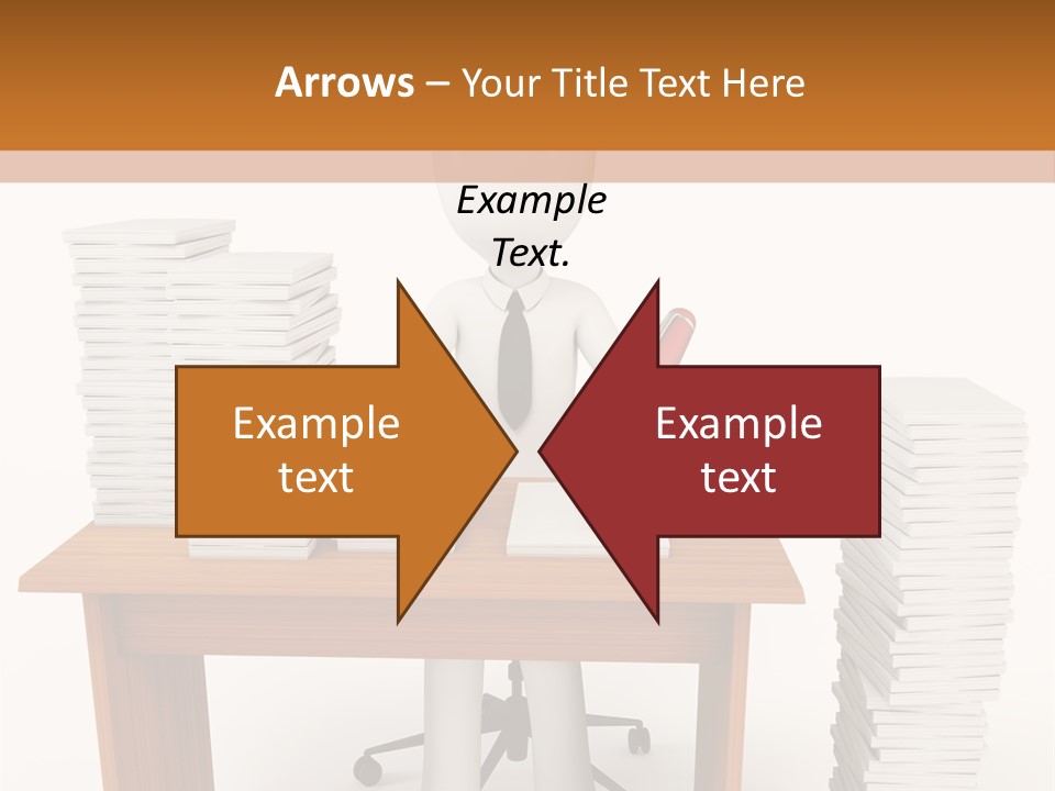 Executive Sitting Expression PowerPoint Template