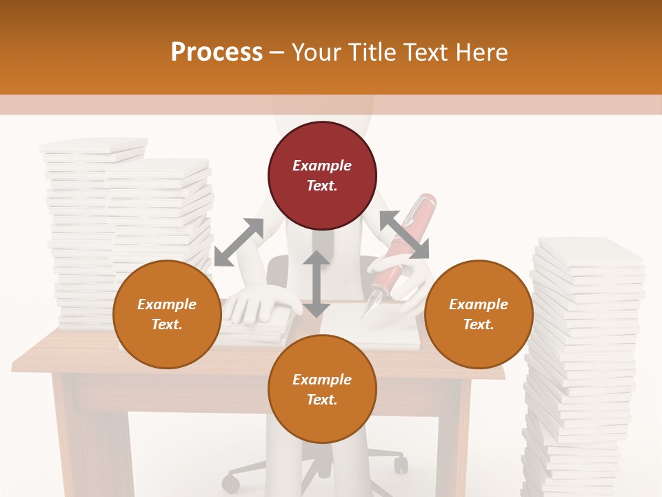 Executive Sitting Expression PowerPoint Template