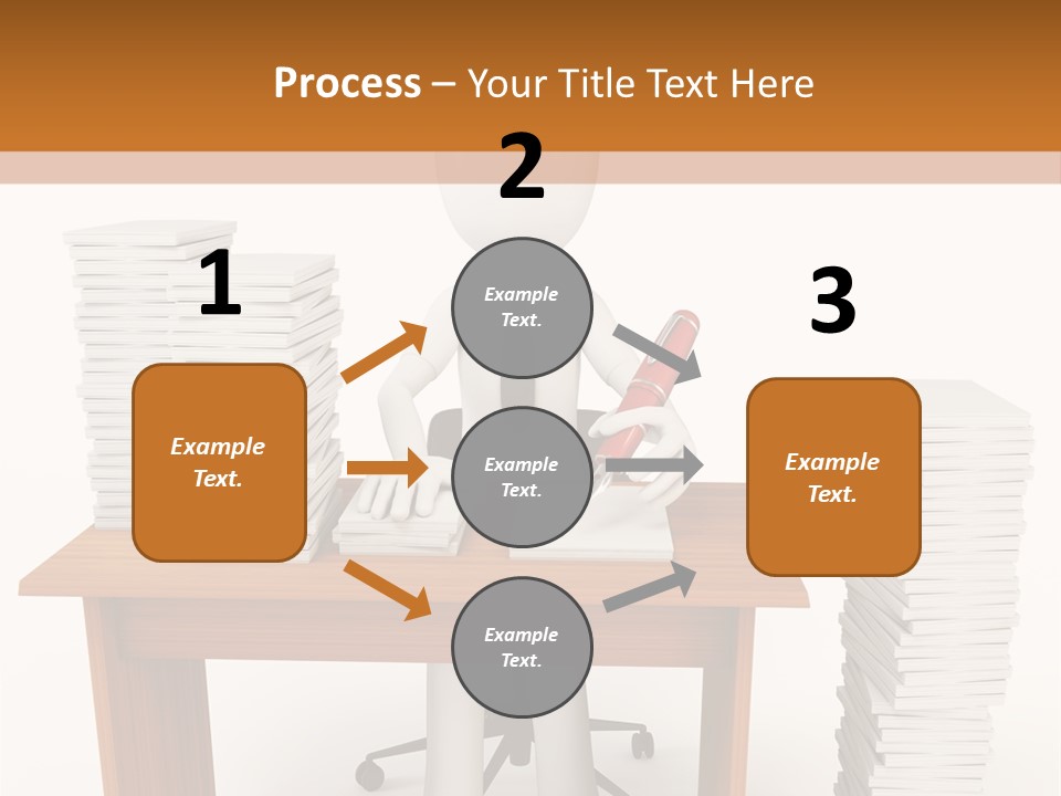 Executive Sitting Expression PowerPoint Template