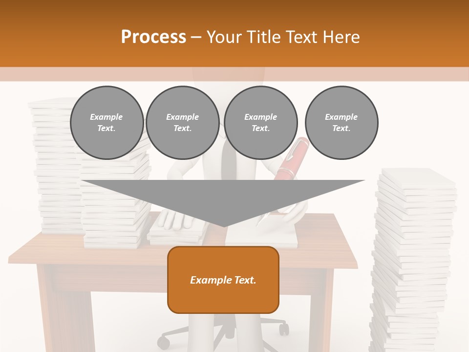 Executive Sitting Expression PowerPoint Template