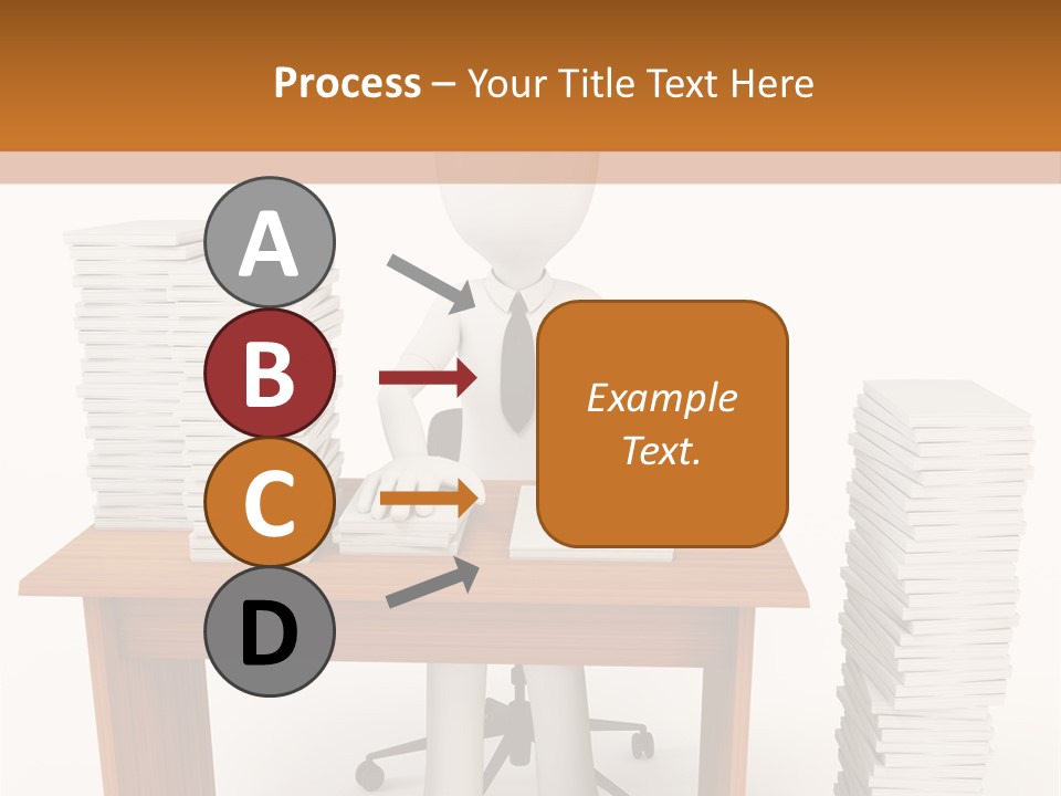 Executive Sitting Expression PowerPoint Template