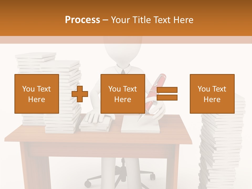 Executive Sitting Expression PowerPoint Template