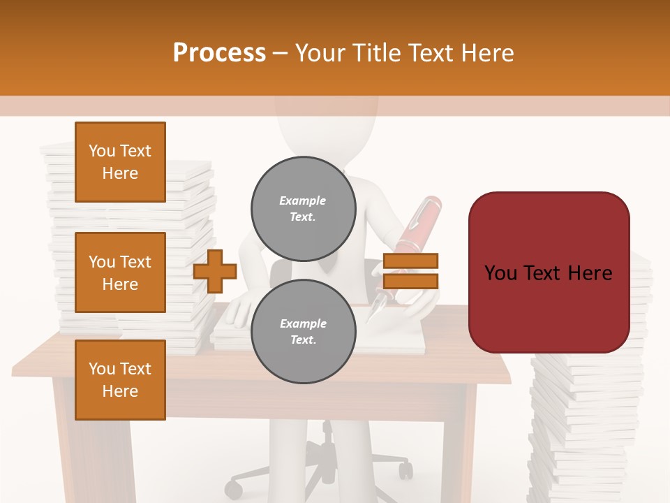 Executive Sitting Expression PowerPoint Template