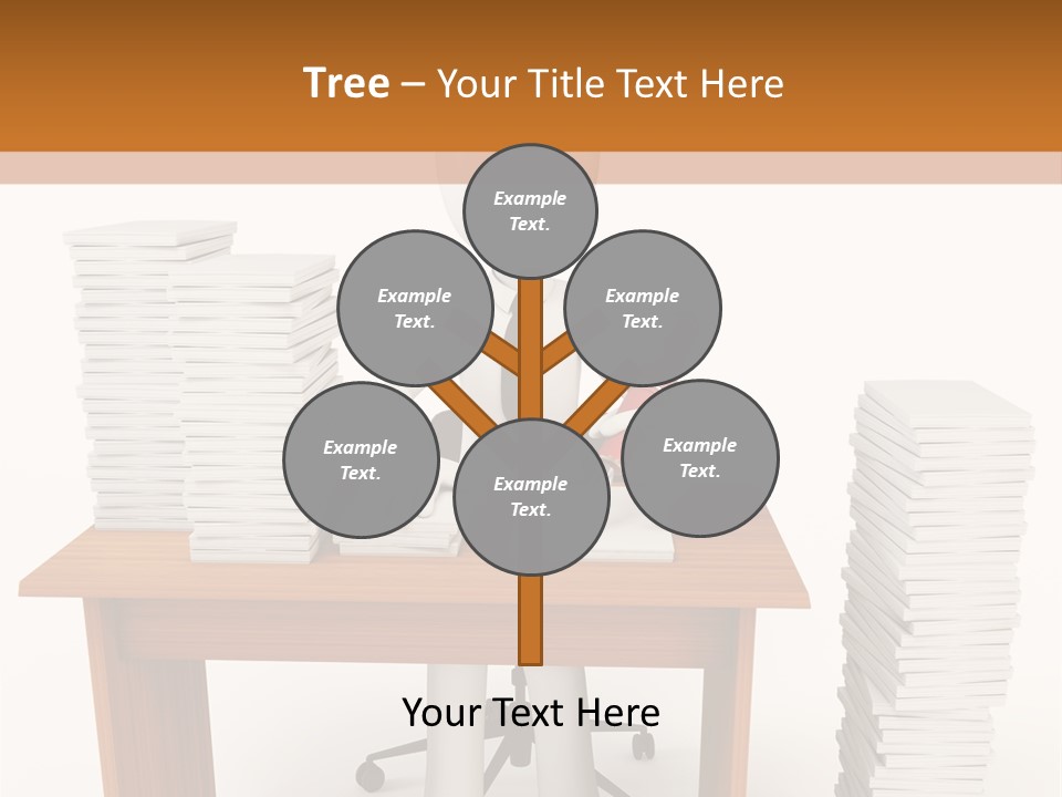 Executive Sitting Expression PowerPoint Template