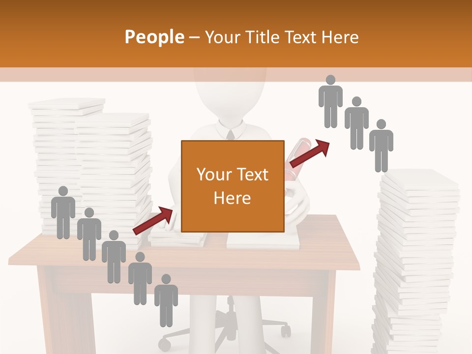 Executive Sitting Expression PowerPoint Template