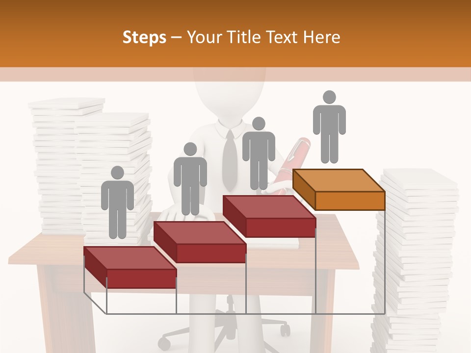 Executive Sitting Expression PowerPoint Template