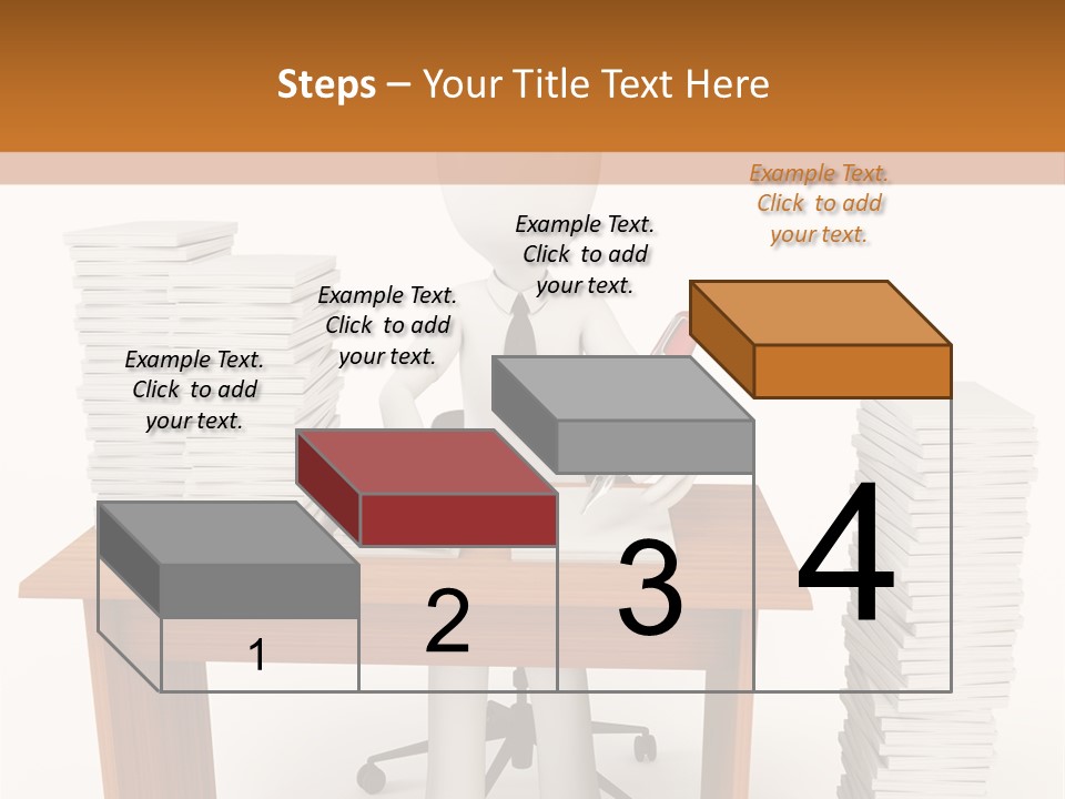 Executive Sitting Expression PowerPoint Template