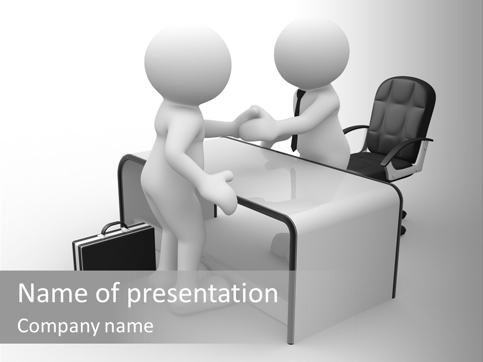 Table Business Job PowerPoint Template