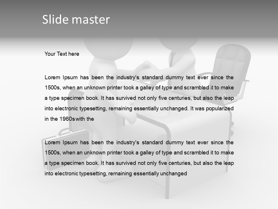 Table Business Job PowerPoint Template