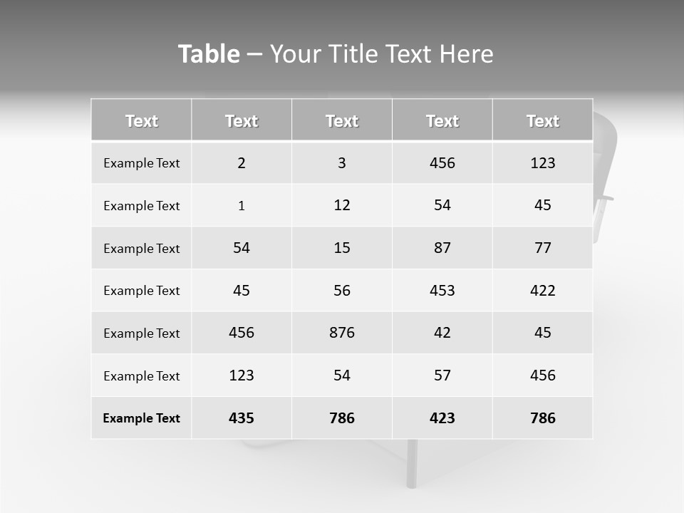 Table Business Job PowerPoint Template