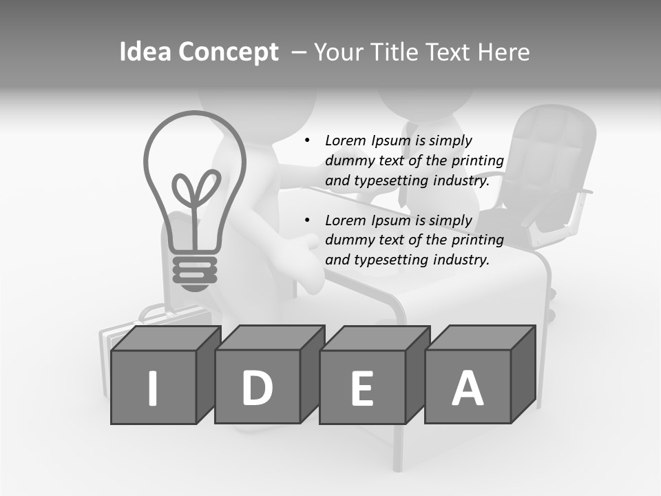 Table Business Job PowerPoint Template